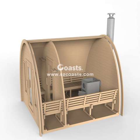 Fashion and simple sauna shower room